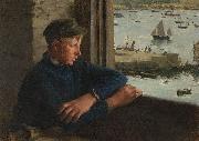 Henry Scott Tuke The Look Out oil on canvas